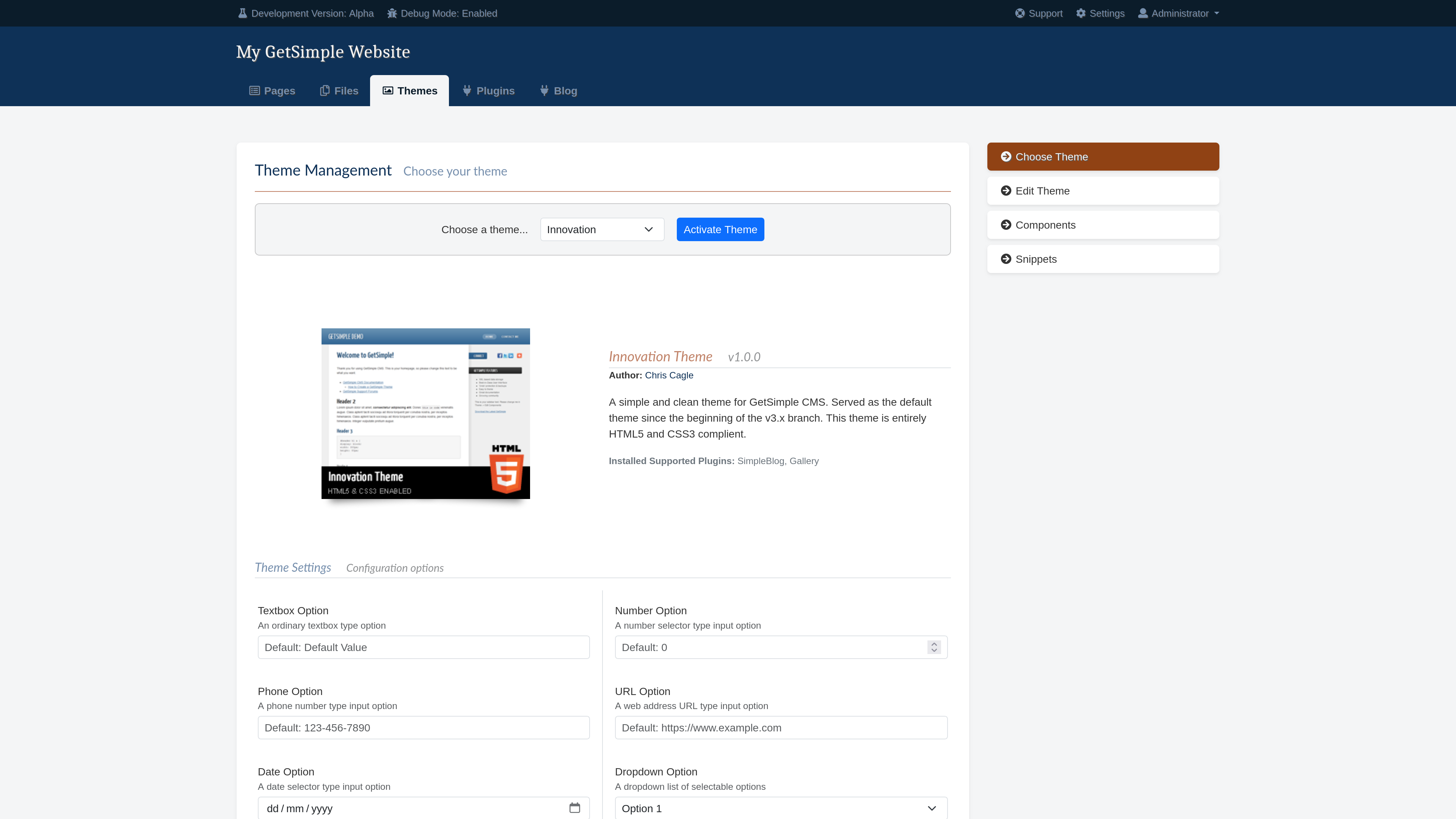 GetSimple CMS Intro Image